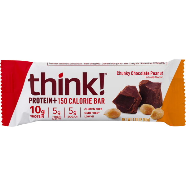 Energy & Granola Bars think! Protein Bar, Chunky Chocolate Peanut hero