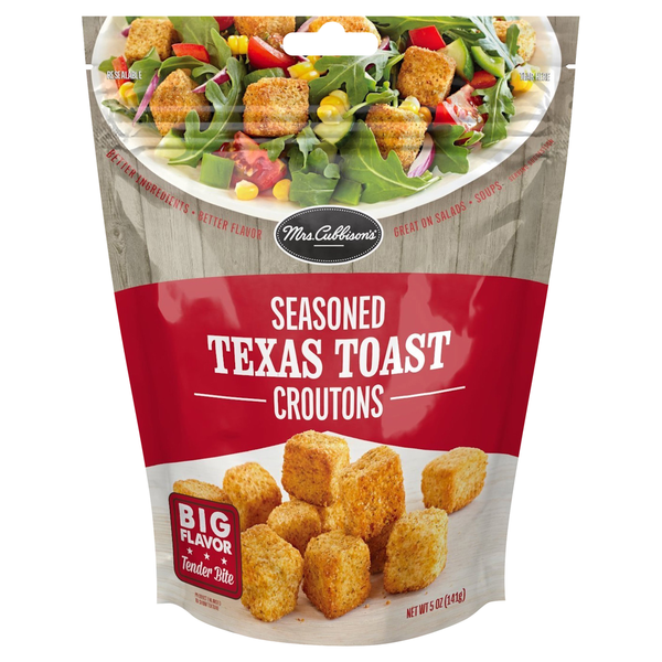 Salad Dressing & Toppings Mrs. Cubbison's Croutons, Texas Toast, Seasoned hero