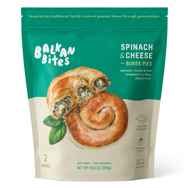 Frozen Meals Balkan Bites Spinach & Cheese Burek Pies hero