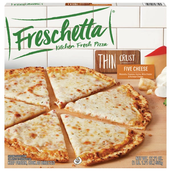 Frozen Pizza Freschetta Five Cheese Thin Crust Frozen Pizza hero