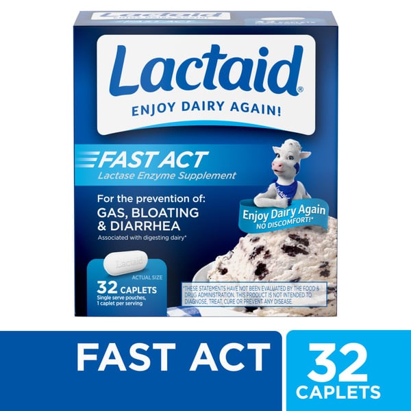 Lactaid Fast Act Lactose Intolerance Caplets hero