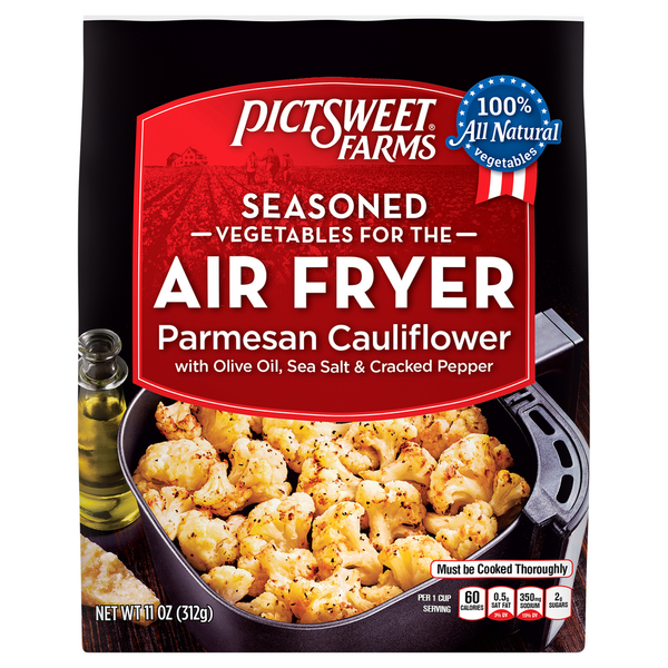 Frozen Produce Pictsweet Farms Seasoned Vegetables for the Air Fryer, Parmesan Cauliflower hero