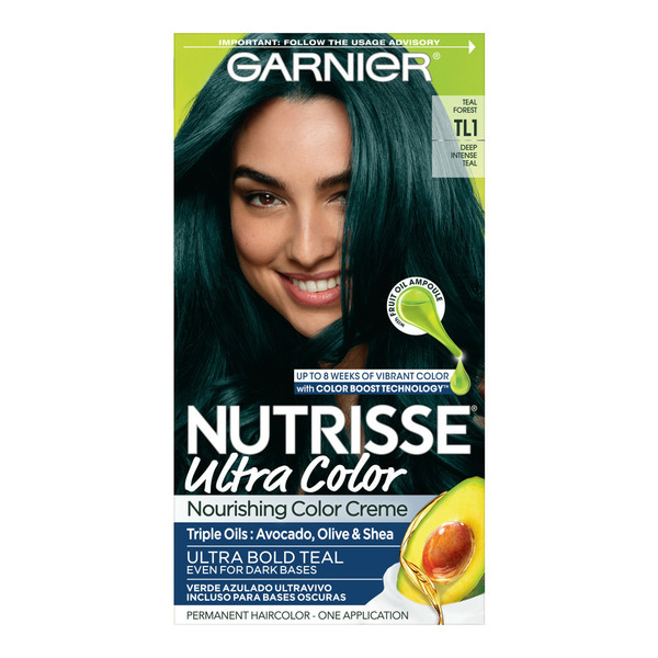 Hair Care Garnier Nourishing Bold Permanent Hair Color Creme, Teal Forest TL1 hero