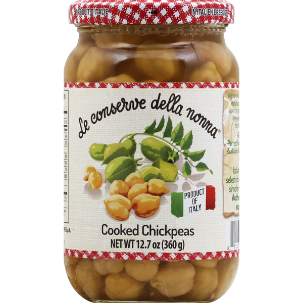 Canned & Jarred Vegetables Le Conserve Della Nonna Chickpeas, Cooked hero