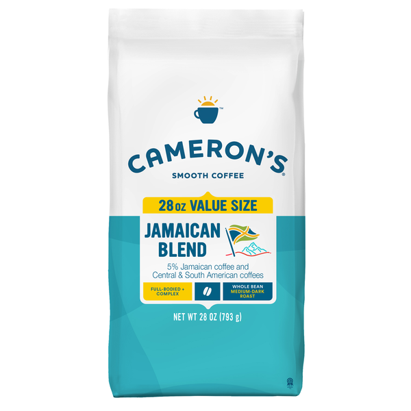 Coffee Cameron's Coffee, Whole Bean, Medium-Dark Roast, Jamaican Blend, Smooth hero