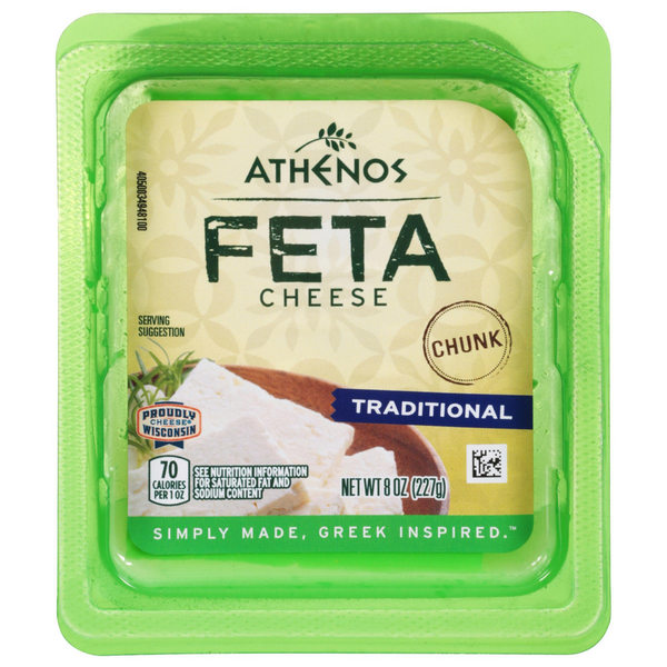 Packaged Cheese Athenos Traditional Feta Cheese Chunk hero