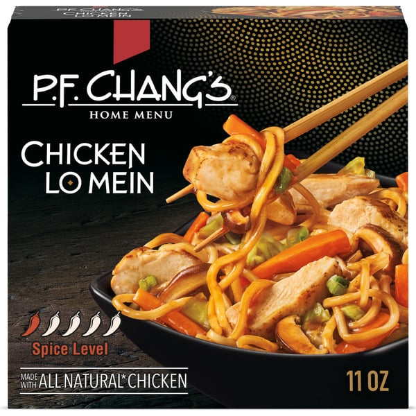 Frozen Meals P.F. Chang's Chicken Lo Mein Noodle Bowl, Frozen Meal hero