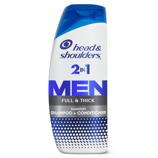 Head & Shoulders Mens 2 in 1 Dandruff Shampoo and Conditioner, Full & Thick hero