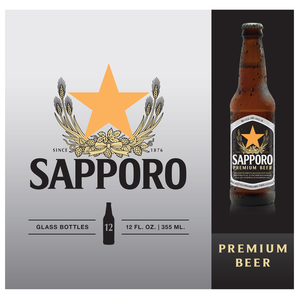 Imported Sapporo Beer, Premium hero