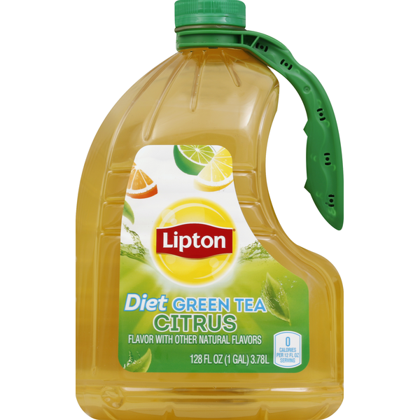 Tea Lipton Green Tea, Citrus, Diet hero