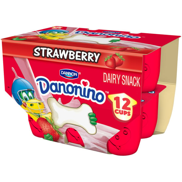 Yogurt Danimals Dannon Strawberry Dairy Snack hero