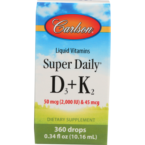 Dietary Supplements Carlson Super Daily D3 + K2 hero