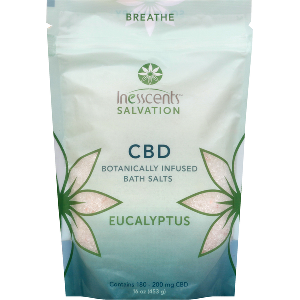 Body Lotions & Soap Inesscents Bath Salts, CBD Botanically Infused, Eucalyptus hero