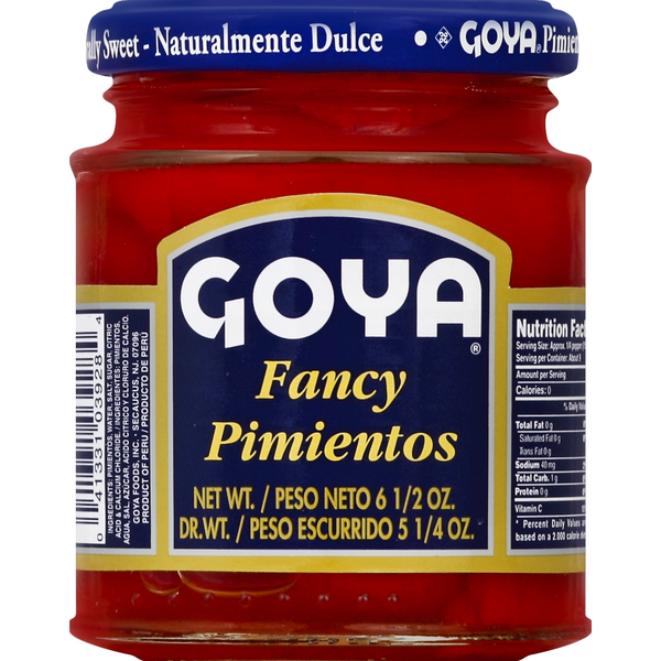 Canned/Jarred Vegetables Goya Fancy Pimientos hero