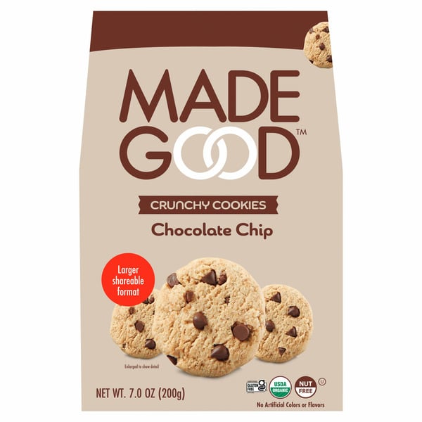 MadeGood Chocolate Chip Crunchy Cookies hero