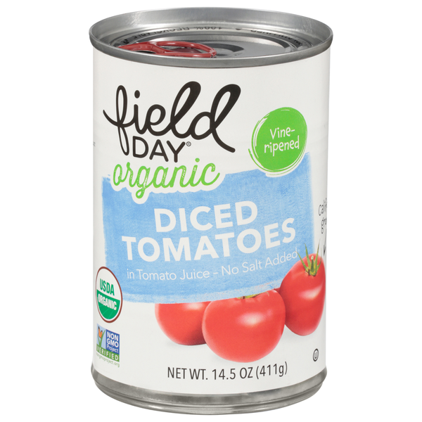 Canned & Jarred Vegetables FIELD DAY Tomatoes, Organic, Diced hero