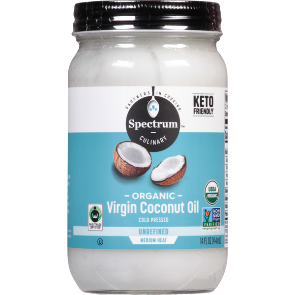 Salad Dressing, Oils & Vinegars Spectrum Culinary Virgin Coconut Oil, Organic, Unrefined hero