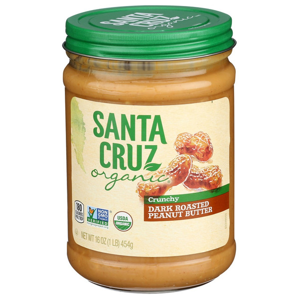 Nut Butters & Fruit Spreads Santa Cruz Organic Peanut Butter, Crunchy, Dark Roasted hero