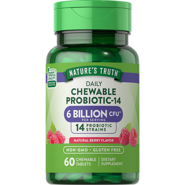 Digestion Nature's Truth Probiotic Chewable Tablets hero