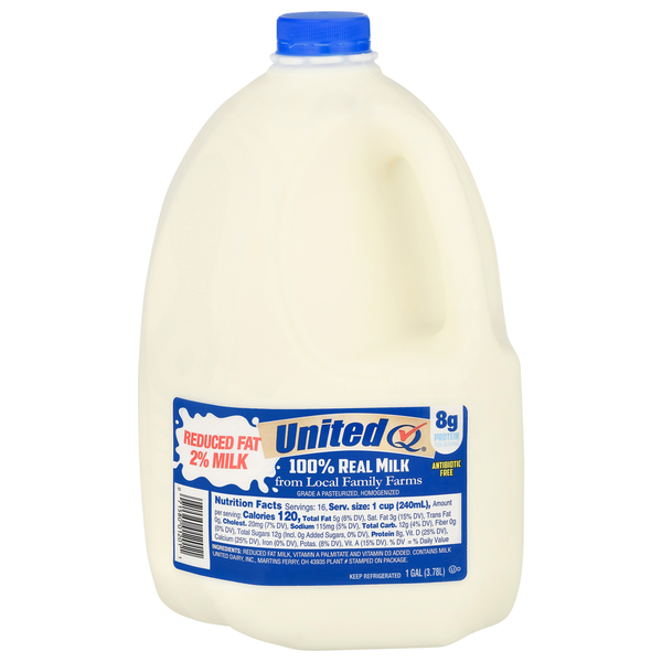 Milk UnitedQ Milk, Reduced Fat, 2% hero