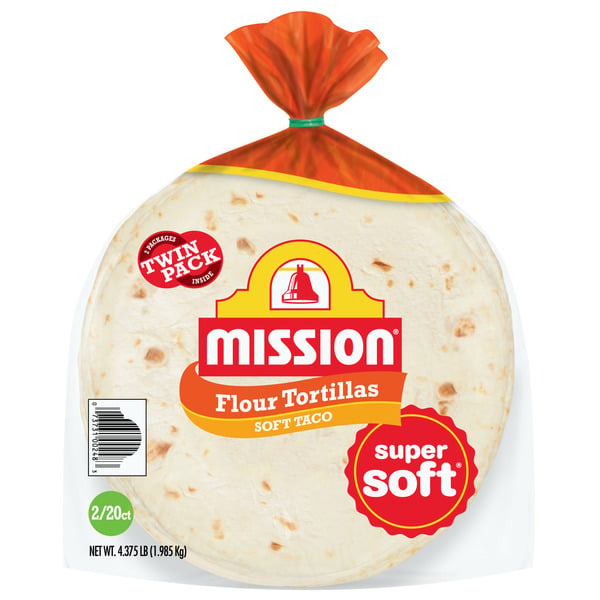 Tortillas & Flat Bread Mission Soft Taco Flour Tortillas Twin Pack hero