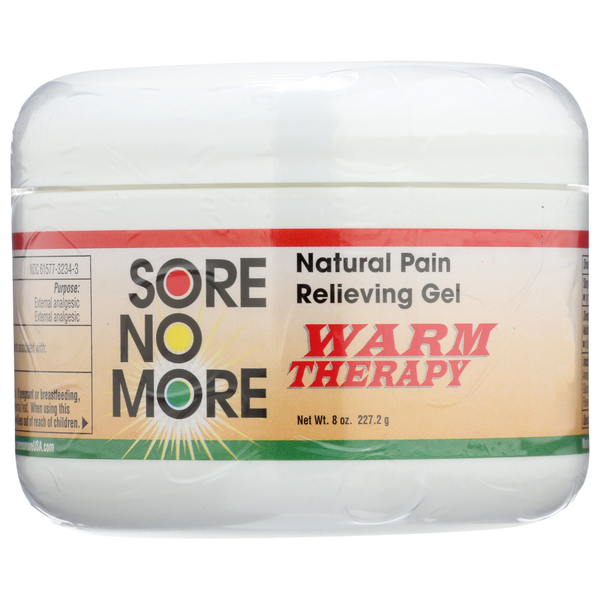 Muscles, Joints & Pain Relief Sore No More Natural Pain Relieving Gel Jar hero