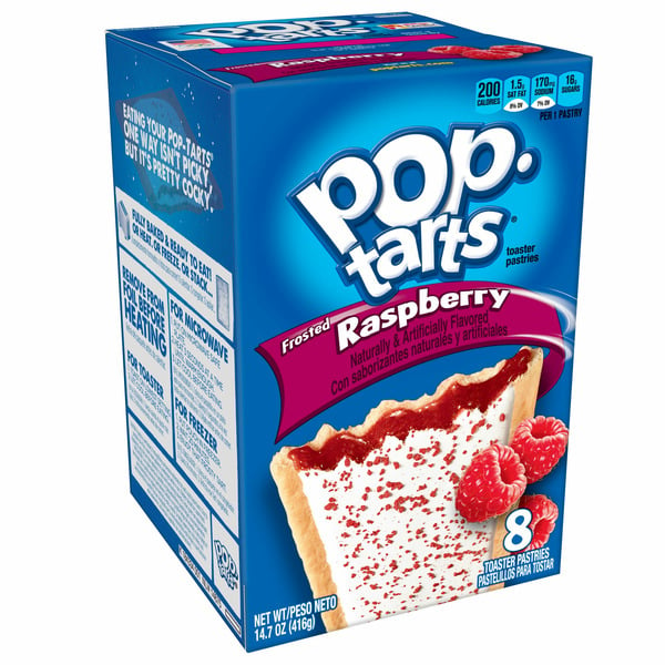 Breakfast Bars & Pastries Pop-Tarts Toaster Pastries, Breakfast Foods, Frosted Raspberry hero