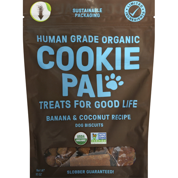 Baby First Aid & Vitamins COOKIEPAL Dog Biscuits, Human Grade Organic, Banana & Coconut Recipe hero