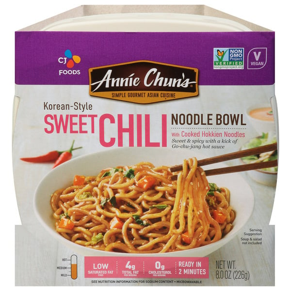 Asian Foods Annie Chun's Korean Style Sweet Chili Noodle Bowl hero