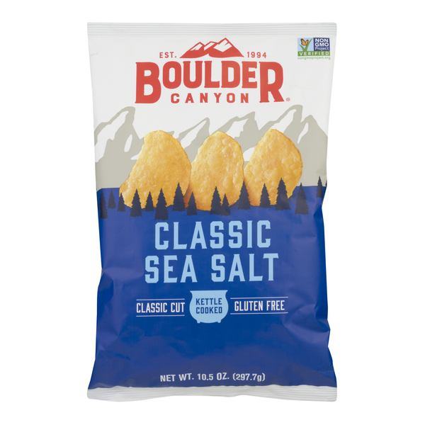 Chips & Pretzels Boulder Canyon Sea Salt Potato Chips Classic Sea Salt hero