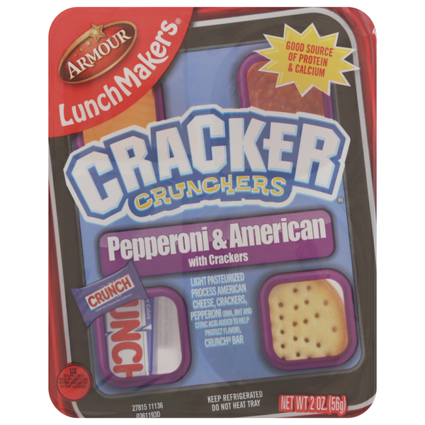 Prepared Meals Armour LunchMakers Pepperoni Cracker Crunchers hero