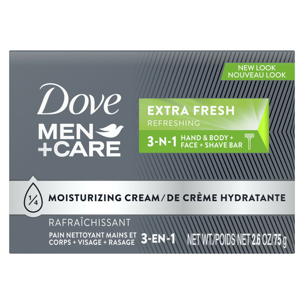 Body Wash & Shower Gels Dove Men+Care Body And Face Bar Cleanser Extra Fresh hero