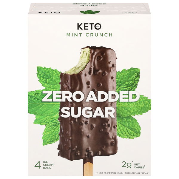 Ice Cream & Ice Keto Foods Mint Crunch Ice Cream Bar hero