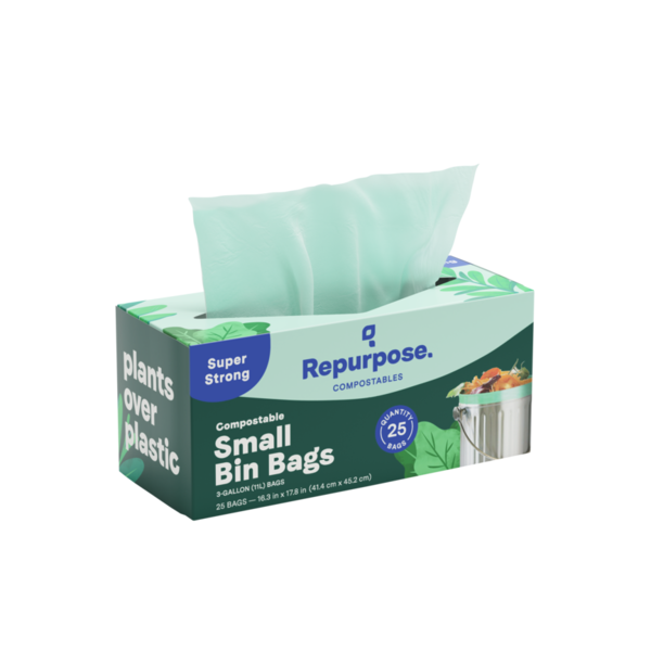 Trash Bags & Liners Repurpose Compostable Small Bin Bag (3gal), 25 CT hero