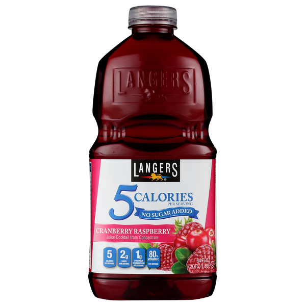 Juice & Nectars Langers Juice Cocktail, Cranberry Raspberry hero