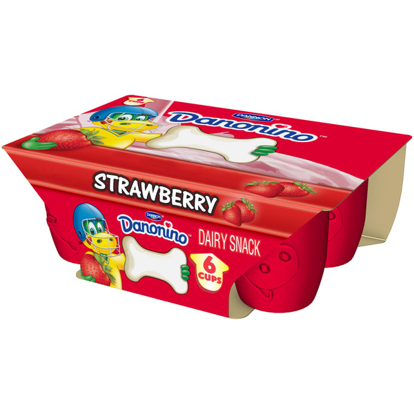 Yogurt Dannon Light + Fit Strawberry Dairy Snack hero