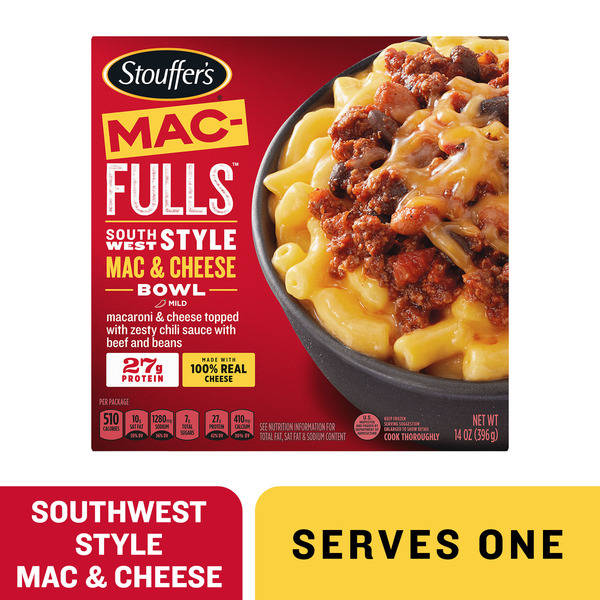 Frozen Meals Stouffer's MAC-FULLS Southwest Style Mac and Cheese Bowl Frozen Meal hero