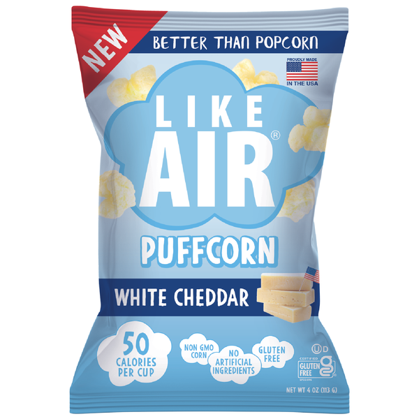 Chips & Pretzels Like Air White Cheddar Puffcorn hero