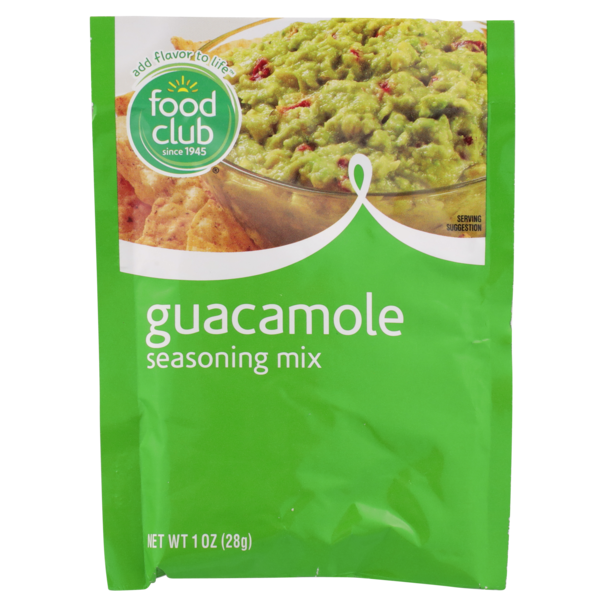 Prepared Meals Food Club Guacamole Seasoning Mix hero