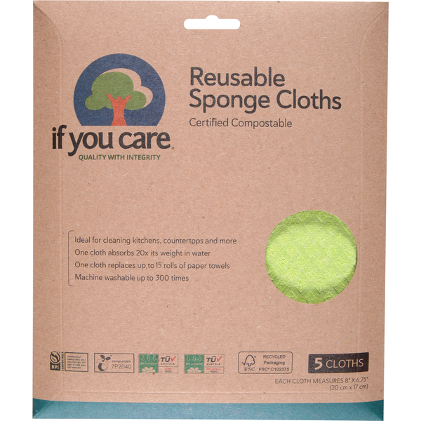 Cleaning Products If You Care Sponge Cloths, Reusable hero