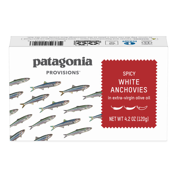 Canned Meat & Seafood Patagonia Provisions Spanish White Anchovies, Spicy hero