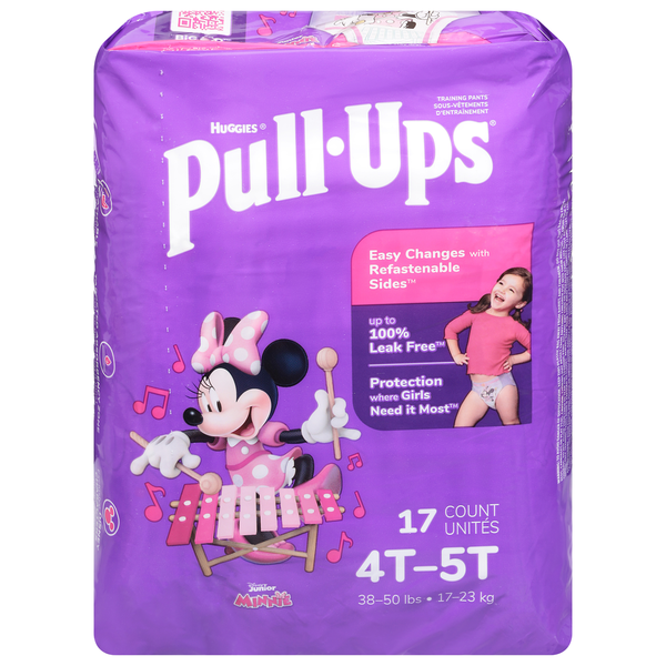 Diapers & Wipes Pull-Ups Girls' Potty Training Pants, 4T-5T (38-50 lbs) hero