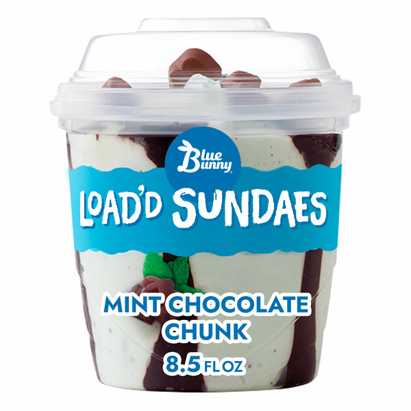 Ice Cream & Ice Blue Bunny Load'd Sundaes Mint Chocolate Chunk hero