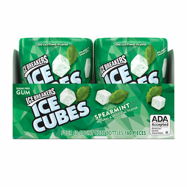 Mint & Gum Ice Breakers Spearmint Made with Xylitol Sugar Free Chewing Gum hero