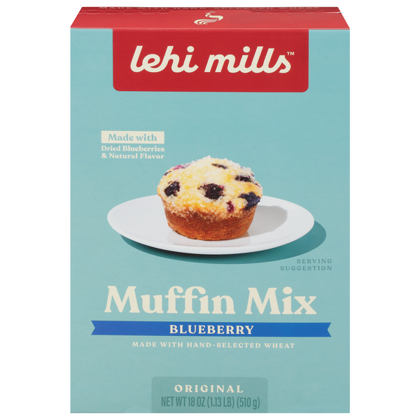 Bakery Desserts Lehi Mills Muffin Mix, Blueberry, Original hero