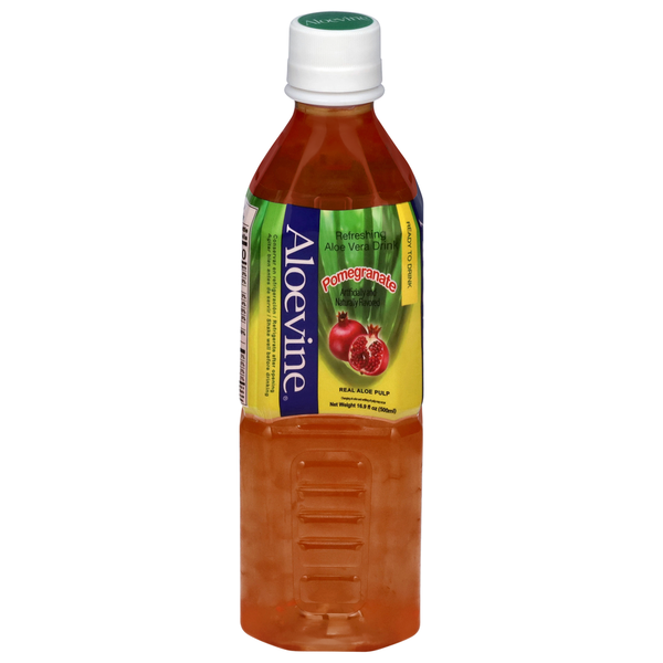 Juice & Nectars Aloevine Aloe Vera Drink, Refreshing, Pomegranate hero