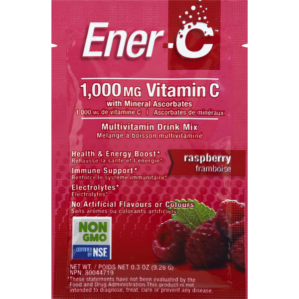 More Household EnerC Multivitamin Drink Mix, Raspberry hero