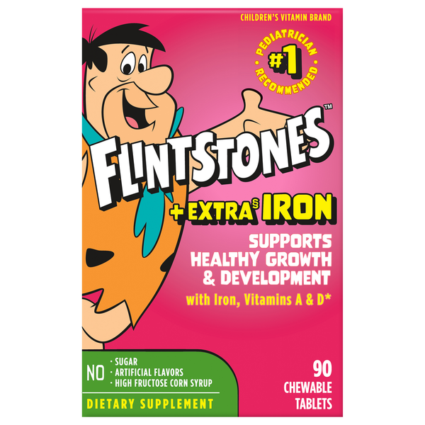 Vitamins & Supplements Flintstones Dietary Supplement, Children's, Chewable Tablets hero