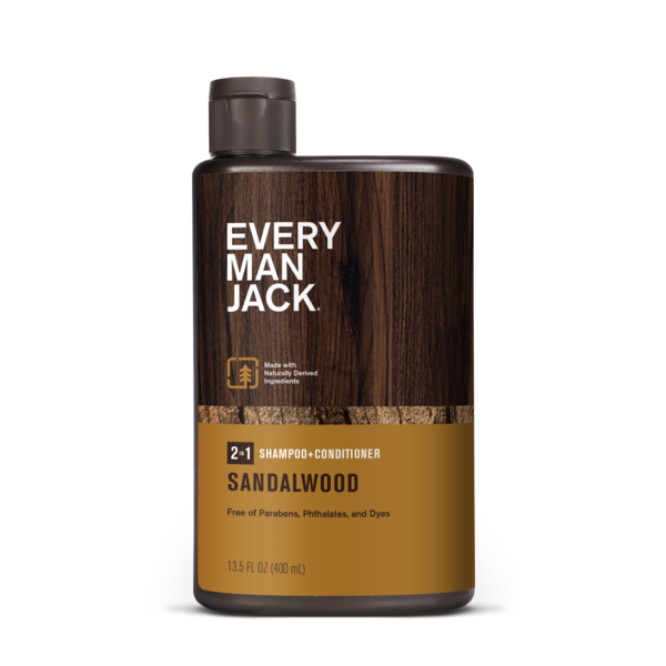 Hair Care Every Man Jack Daily 2-in-1 Shampoo and Conditioner, Sandalwood hero