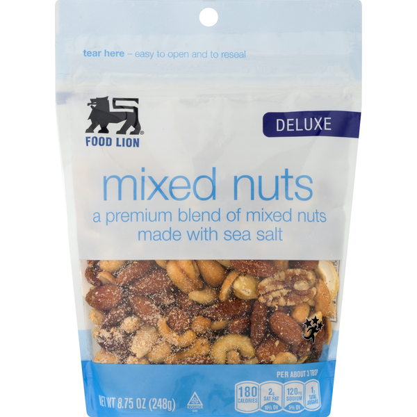 Nuts, Seeds & Dried Fruit Food Lion Mixed Nuts, Deluxe hero